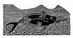 Gapu David Bosun Linocut Db034 Aboriginal And Torres Strait Islander Art Prints Lino Print Linocut Art Linocut