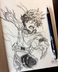 Midoriya From Boku No Hero Academia Midoriya Bnha Bokunoheroacademia Drawing Drawings D Anime Character Drawing My Hero Academia Episodes Anime Sketch