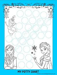 Frozen Potty Chart Free Printable Potty Training Tips