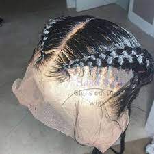 Full Lace French Braids Wig Dutch Braids Braided Custom Wig Braided Wig Jumbo Braids Wholesale Human Hair Human Hair Wigs Red Hair Extensions