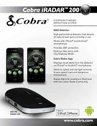We researched the best radar detectors based on range and accuracy. Cobra Iradar200 Datasheet Manualzz