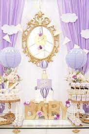 The 12 Most Popular Baby Shower Themes For Girls Hot Air Balloon Baby Shower Theme Hot Air Balloon Baby Shower Elegant Baby Shower