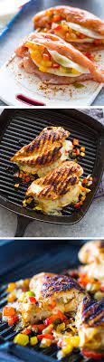 Cheese And Pepper Stuffed Grilled Chicken Breasts Gimme Delicious