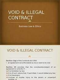 This act is the contract and commercial law act 2017. Void Illegal Ctct Restraint Of Trade Business Law