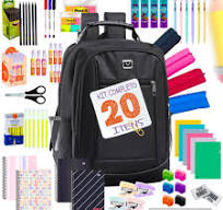 Material Escolar Kit Completo Mochila Notebook Cabo de Aço Ensino Médio  Faculdade Cursinho Atacado