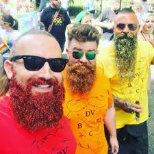 Eaton police and fire leading Golden Eagles Acre Parade