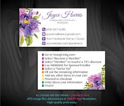 How many young living distributors are there? Personalized Young Living Business Card Young By Digitalart On Zibbet