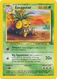 Exeggutor's strongest moveset is extrasensory & solar. Exeggutor Jungle Unlimited Pokemon Trollandtoad