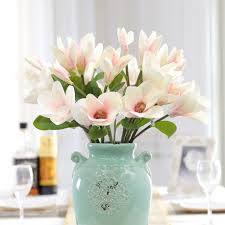 Check spelling or type a new query. 43cm 3 Heads Artificial Silk Magnolia Flowers Bouquet Wedding Home Decor Walmart Com Walmart Com