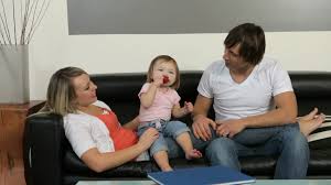 family is a gift and blessing from god. Family With Young Child Hanging Out In Living Room 2523929 Stock Video At Vecteezy
