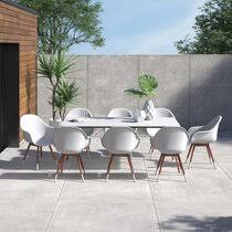 This bistro set is a wonderful addition for any patio. Modern Mid Century Outdoor Bistro Dining Sets Allmodern