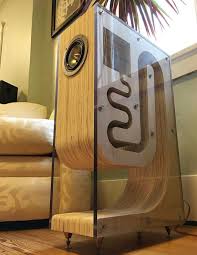 Folded horn passive phone speaker: My Friend Made These Beautiful Back Loaded Horn Boxes Vinyl