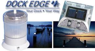 Dock edge's solar piling cap lights automatically come on at dusk turn off at dawn and provide 360 degrees of illumination for docking your boat or just dock safety at night. New Solar Powered Lights From Dock Edge Represented Worldwide By E P Marine E P Marine Manufacturers Representative Prlog