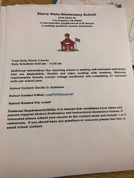 632 open jobs for teacher assistant in los angeles. Elementary School Teachers Assistant Job Open Calpolypomona