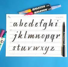 Modelo De Alfabeto Brush Pen Em Pdf Para Imprimir Gratis Juliana Moore