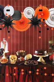 Celebrate bridal showers with these creative and unique bridal shower decorations, ideas and activities from diynetwork.com. Orange White Black Halloween Wedding Bridal Shower Decorations Hanging Tissue Pape Halloween Bridal Showers Bridal Shower Theme Halloween Wedding Decorations