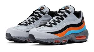 Wolf Grey Orange University Blue Combine On This Nike Air Max 95 Premium Kicksonfire Com Nike Air Max 95 Nike Air Max Nike