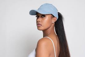 Satin Lined Ponytail Hat Women S Satin Baseball Cap Satin Lined Denim Dad Hat For Curly Hair Running Hats Denim Baseball Cap Hair Loss Women