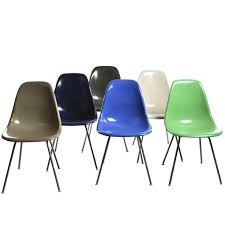 Set Of Six Eames Dsx Herman Miller Usa Chairs Ikea High Chair Outdoor Dining Chair Cushions Chair