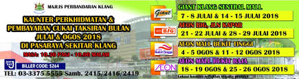 Cukai taksiran portal rasmi majlis perbandaran pengerang. Makluman Kaunter Perkhidmatan Majlis Perbandaran Klang Facebook