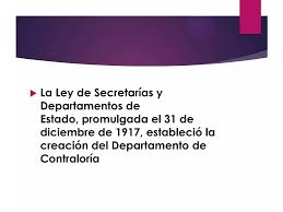 Resultado de imagen para departamento de contraloria en 1917