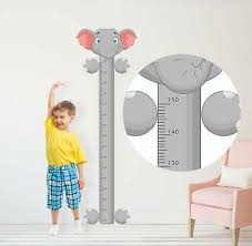 Elephant Height Chart Sticker Bedroom Wall Art Boy Girl Baby Decal Graphic Room Ebay