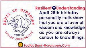 World day for safety and health at work. April 28 Zodiac Full Horoscope Birthday Personality Zsh