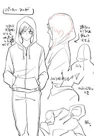 Draw the body, top center and side seam of hoodie #4. Anime Hoodie Zeichnen Novocom Top