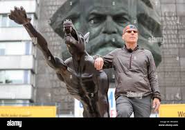 Chemnitz, Saxony. 13th Sep, 2018. Sculptor Rainer Opolka stands ...