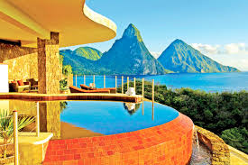 Lucia's only resort property with the iconic view of both the piti and gros piton mountains floating upon the caribbean sea. Hotel Jade Mountain Resort Soufriere Trivago In