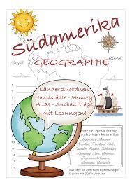 Geografie Lander Hauptstadte Sudamerika Unterrichtsmaterial In Den Fachern Erdkunde Sachunterricht Geografie Erdkunde Unterrichtsmaterial