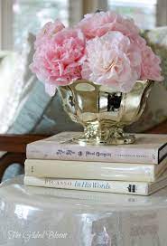 Imagine Waking Up To A Low Bowl We Love The Contrast Here Of Hard Metal And Fragile Blooms Massed With The Light Pin Camellia Arrangement Flower Arrangements
