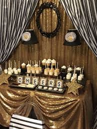Birthday Black And Gold Party Ideas Black And White Stripes With Gold Sparkle Birthday Party Ideas Photo 8 Of 10 Black Gold Party Sparkle Birthday Party Gold Party