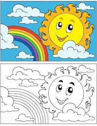 Mewarnai Gambar Pelangi Anak Tk Warna Warni Gambar