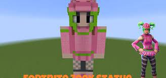 /summon (mob) ~ ~1 ~ {noai:1,silent:1,invulnerable:1}﻿. Minecraft Tutorial Fortnite Zoey Statue Minecraft Wonderhowto