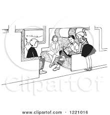 Resources are for download on 123clipartpng. Clipart Of Black And White Children Reading On A Train Royalty Free Vector Illustration By Picsburg 1221016