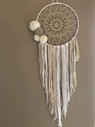 Attrape Reves Dreamcatcher Boho Chic Pompons Attrape Reve Capteurs De Reves De Napperon Et Attrape Reve Diy
