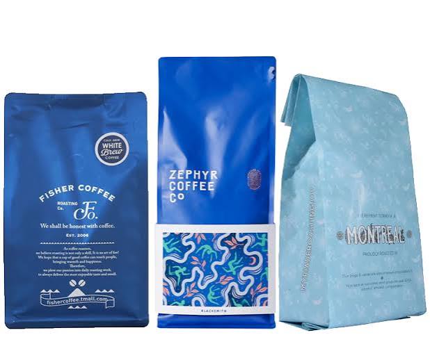 Blue Coffee Bag - Custom Flexible Packaging Manufacturer