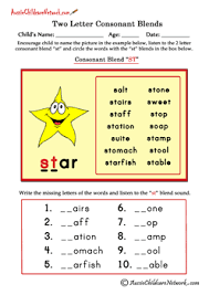 I've been wanting to make a printable like this for a while now. Two Letter Consonant Clusters Worksheets Blends Worksheets Letter Blends Consonant Blends Worksheets