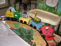 Coolest 1st Birthday Circus Train Cake Train Cake Cool Birthday Cakes Circus Cake