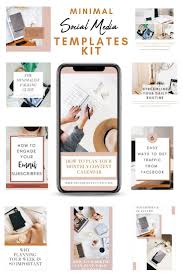 Canva Minimal Social Media Kit Internet Marketing Strategy Video Marketing Blogging Advice