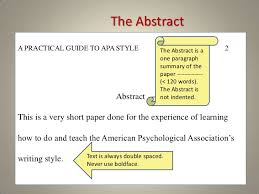 The purdue online writing lab welcome to the purdue owl. Abstract Apa Format Purdue Owl