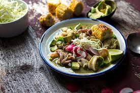 Corn Seafood Stew With Avocado And Chiles Recipe Recipe Seafood Stew Stew Seafood Dishes