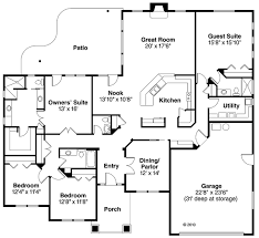 Our collection of ranch home plans has grown to include homes with finer details and split bedrooms offering the master suite lots of privacy, but offering the open feel and focus on easy living. House Plan 59431 Ranch Style With 2754 Sq Ft