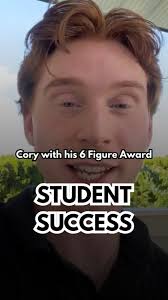 Congrats to our student Cory Weigel with his 6 figure award 🏆