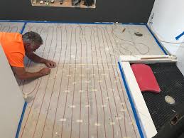 The Heating Cable Is Simply Laid Out On The Floor In The Area You Want To Heat Prior To Floor Instal Radiant Floor Radiant Floor Heating Radiant Heating System