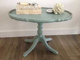 Duck Egg Blue Duncan Phyfe Pie Crust Table Furniture Makeover Inspiration Vintage Furniture Diy Table