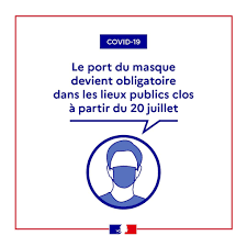 Pour télécharger l'affiche, cliquez ici. Masque Obligatoire Dans Les Lieux Clos Depuis Le 20 Juillet Cma Des Landes