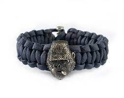 Gorilla Paracord Bracelet Monkey Bracelet With A Bronze Bead Clip Unique System Of Fastening Bracelet And 4 Paracord Armbander Paracord Zubehor Lederarmband
