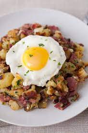 Pastrami Hash With Confit Potatoes Parsley And Shallots Recipe Recipe Fresh Parsley Recipes Shallot Recipes Recipes